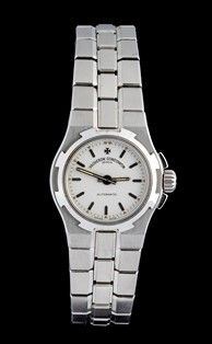 VACHERON CONSTANTAIN overseas: orologio polso lady in acciaio, ref. 12050/423A...