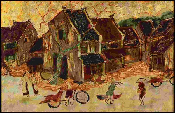 Vietnam, 1955-

Villaggio con figure, 1992

Lacca su legno, 31 x 48,5 cm

Firma...  - Auction Arte Asiatica e Tribale - Bertolami Fine Art - Casa d'Aste