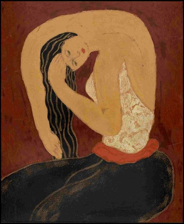 Vietnam, 1957-

Figura femminile che si pettina, 1993

Lacca su legno, 42 x 33 ...  - Auction Arte Asiatica e Tribale - Bertolami Fine Art - Casa d'Aste