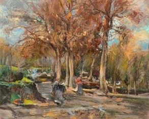 Giuseppe Casciaro - Paesaggio Boschivo