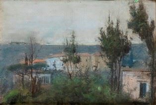 GIUSEPPE CASCIARO - Landscape with view on the sea