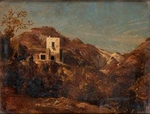 Anton Sminck Van Pitloo (arnhem, 1790 – Napoli, 1837) - Paesaggio Montano