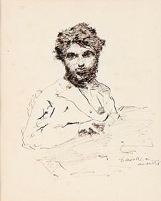 DOMENICO MORELLI (Napoli, 1823 - 1901) - Man portrait