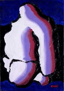 Guerriero romano, 1998  - Acrylic on canvas, 35 x 25 cm  - Auction Dipinti, Disegni e Sculture dal XIX al XXI secolo e Collezione Cornelio Di Marzio - Bertolami Fine Art - Casa d'Aste