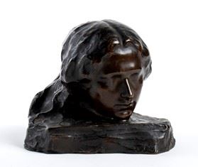 TORQUATO TAMAGNINI (Perugia, 1886 &#8211; Roma, 1965) : Portrait of a lady  - Bronze, 14,5 x 18,5 x 15 cm  - Auction Dipinti, Disegni e Sculture dal XIX al XXI secolo e Collezione Cornelio Di Marzio - Bertolami Fine Art - Casa d'Aste