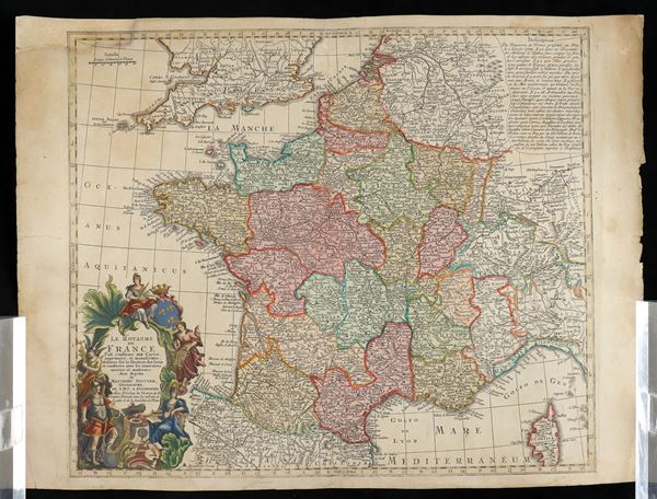 Le Royaume de France Fait conforme aux Cartes imprimées et manuscrites, dessiné