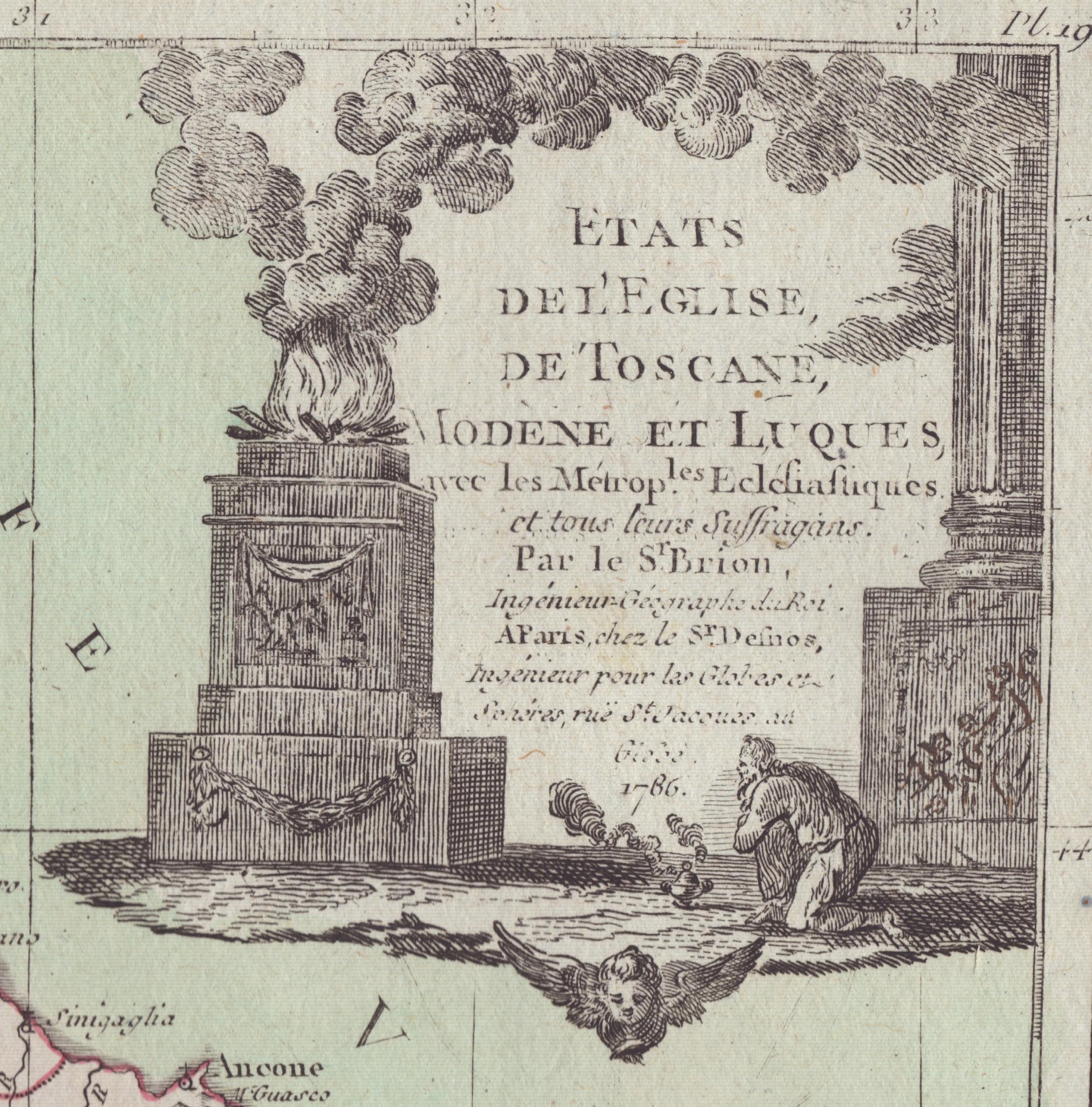Louis Brion De la Tour (1756-1823) - Etats De L'eglise, De Toscane, Modène Et Luques, Avec Les Me...