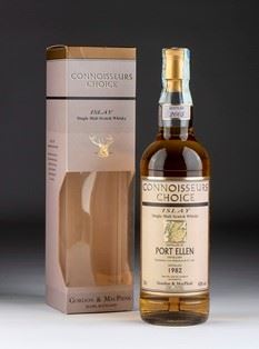 Gordon & MacPhail Connoisseurs Choice Port Ellen Single Malt Scotch Whisky 1982...