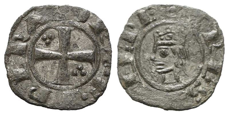 Brindisi. Federico II (1197-1250). Denaro. Mi. Emissione del 1225. Mir 276. Bb