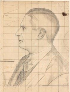 Mario Broglio (piacenza, 1891 - San Michele di Moriano, 1948) - Studio per Autoritratto