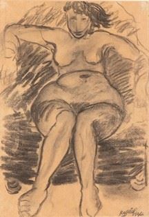 Nudo Seduto, 1946