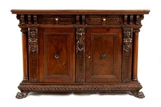 Credenza rinascimentale  lombarda - XVII secolo, provenienza Famiglia Giovanell...