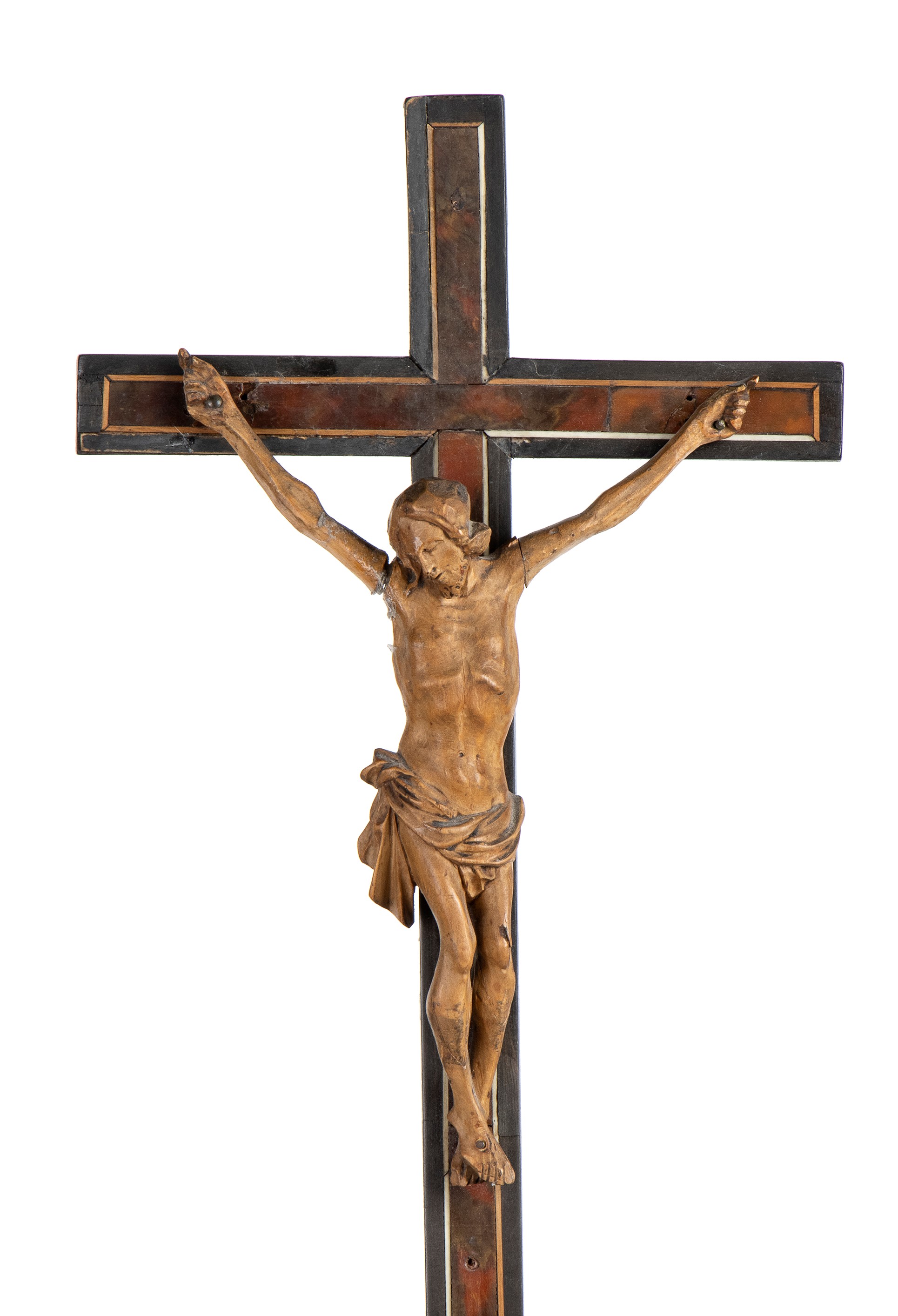 Crocifisso Italiano in Legno e Tartaruga