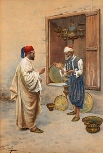 GIULIO ROSATI - Orientalist scene