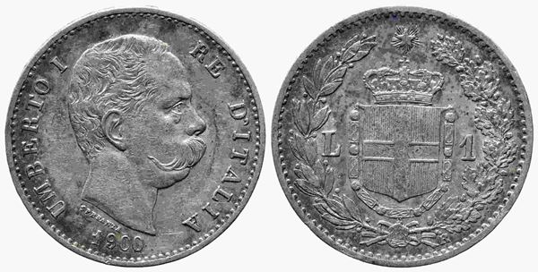 REGNO D'ITALIA. Umberto I (1878-1900). 1 lira 1900. Ag. SPL/qFDC...  - Auction Monete e medaglie moderne Italiane ed Estere - Bertolami Fine Art - Casa d'Aste