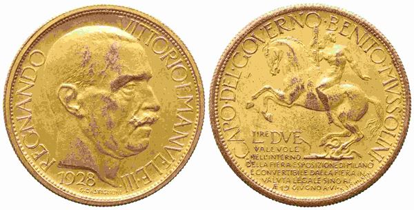 REGNO D'ITALIA. Vittorio Emanuele III (1900-1943). Buono da 2 lire Esposizione ...  - Auction Monete e medaglie moderne Italiane ed Estere - Bertolami Fine Art - Casa d'Aste