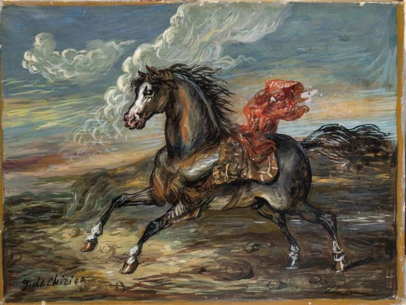 Giorgio De Chirico - Cavallo in Fuga, 1960 Ca.