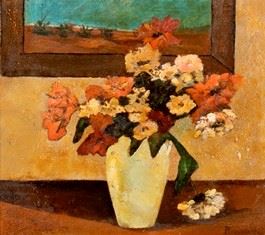 PIERETTO BIANCO (Trieste, 1875 - Bologna, 1937) - Vase of flower, 1934