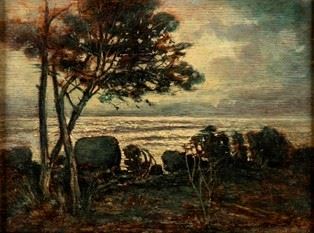 GINO ROMITI - Twilight landscape on the sea