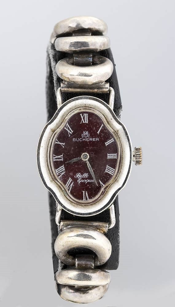 BUCHERER: ladies' silver wristwatch