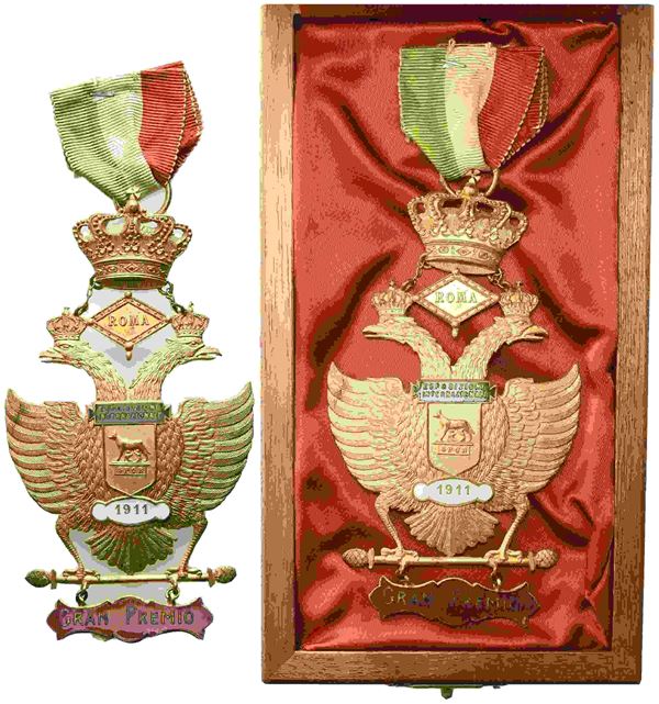 REGNO D'ITALIA. Vittorio Emanuele III (1900-1943). Decorazione, gran premio, pe...  - Auction Monete e medaglie moderne Italiane ed Estere - Bertolami Fine Art - Casa d'Aste