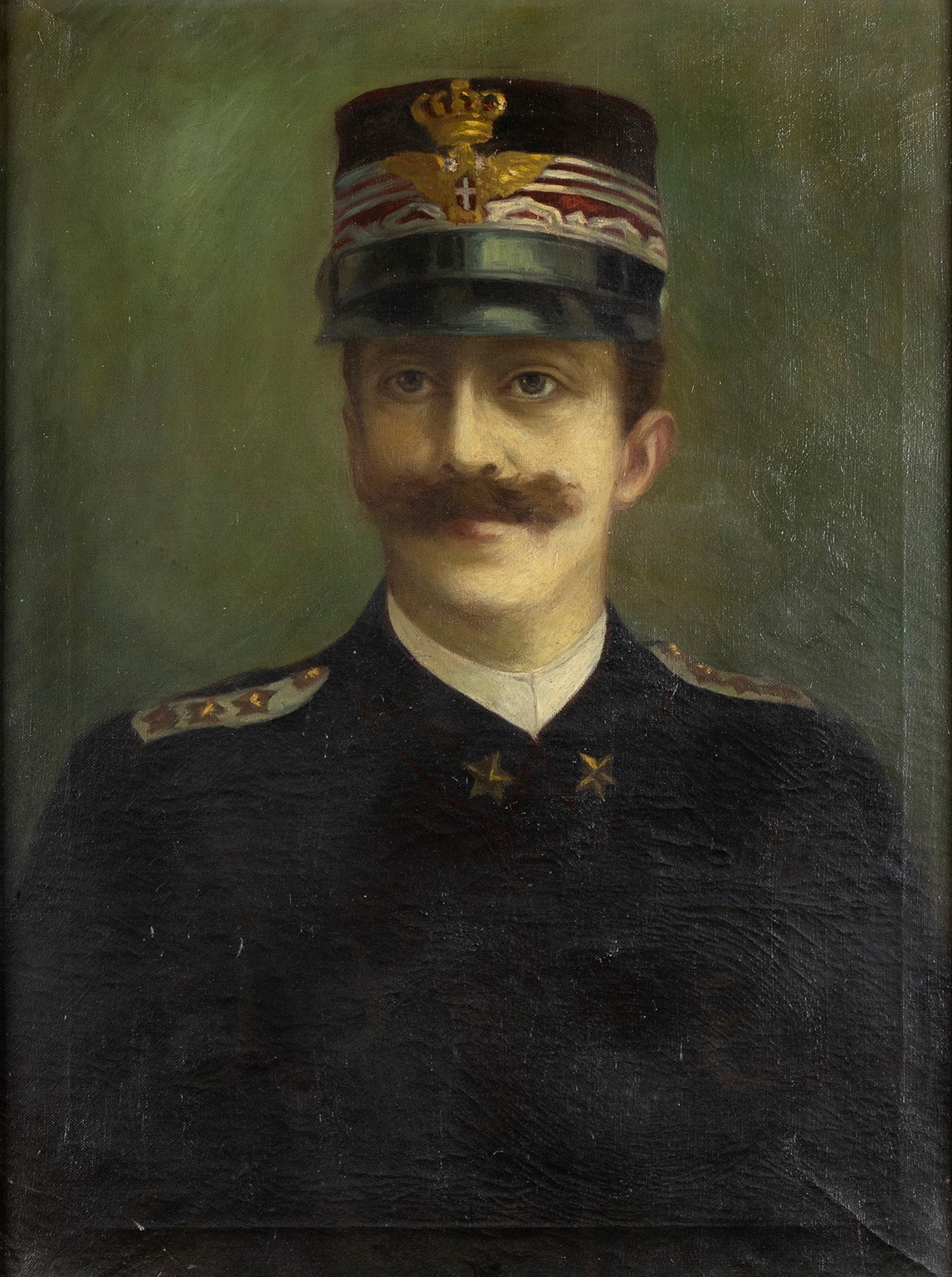 Coppia di Quadri Raffiguranti Vittorio Emanuele II e Regina Elena