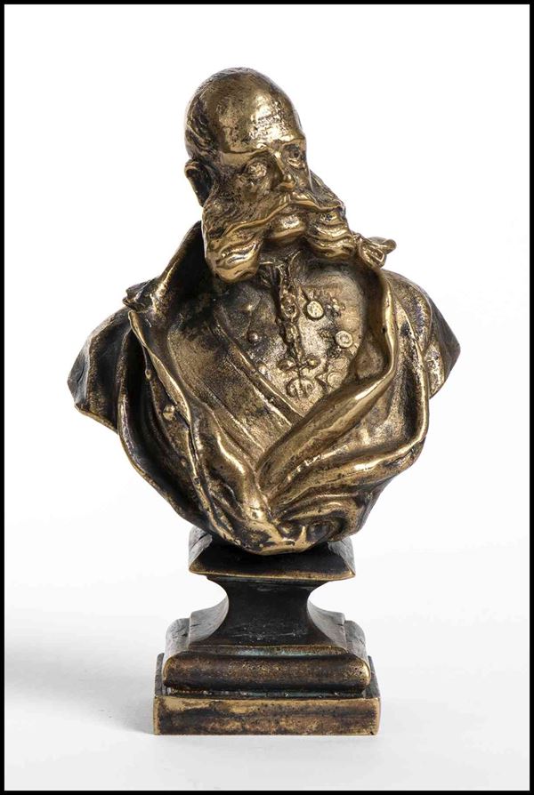 Small bust of Franz Joseph...