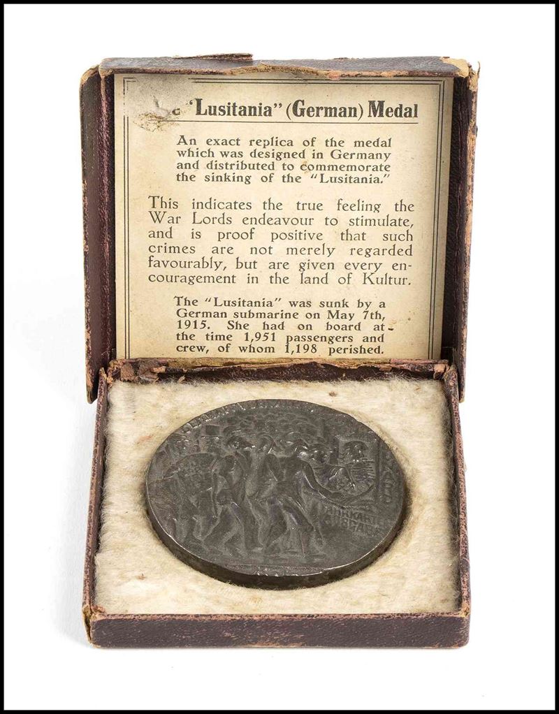 Medaglia Lusitania, 1915