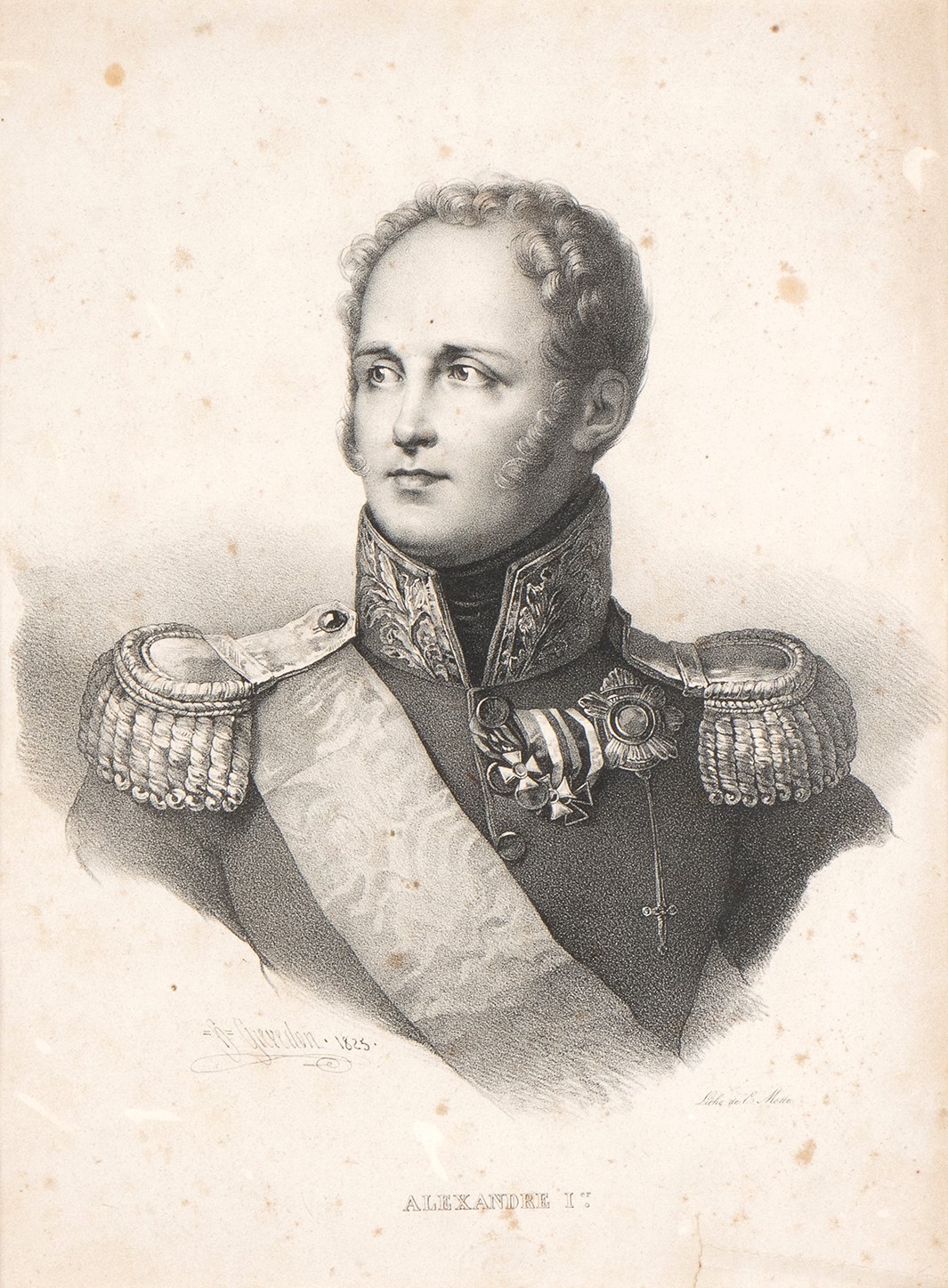 Charles Motte (1785-1836) Ritratto di Zar Alessandro II
