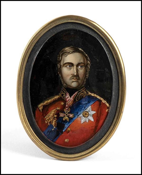 Miniature portrait of Albert, King of England...