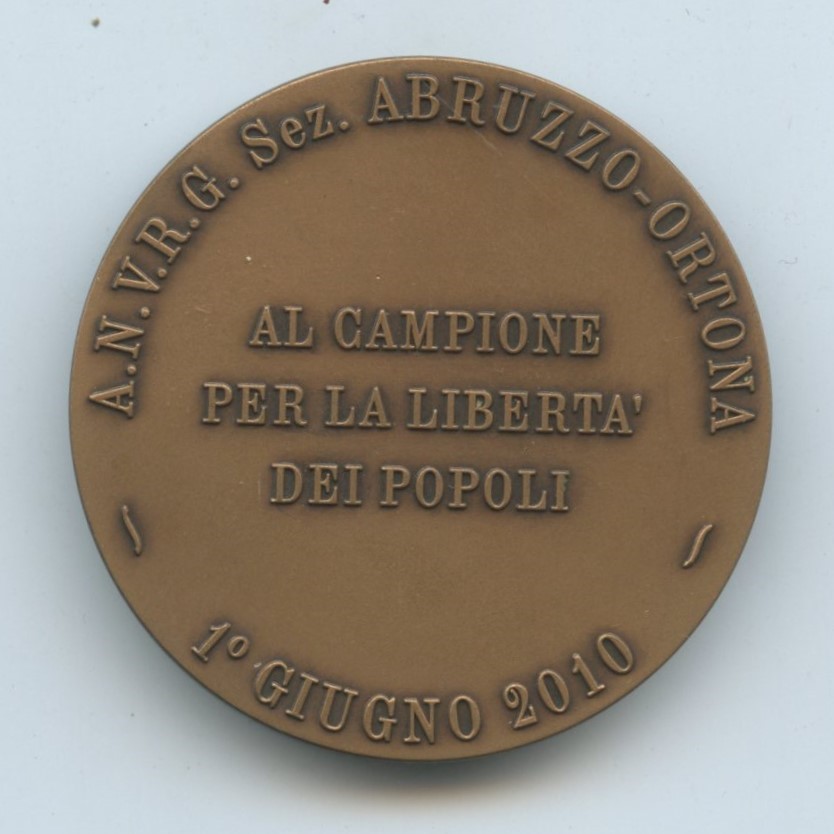 Medaglia Giuseppe Garibaldi 2010 150° dei Mille
