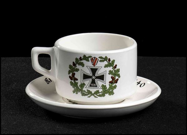 Tazza con piattino, 79. FANTERIA, 1940...