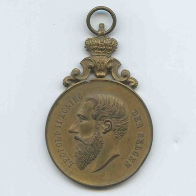 Medaglia Commemorativa Leopoldo II di Belgio