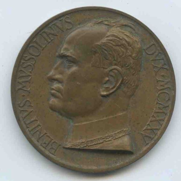 Medaglia commemorativa Benito Mussolini 1935...