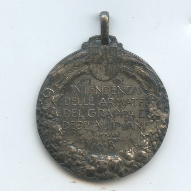 Medaglia Intendenza delle Armate del Grappa e Degl'altipiani 1910