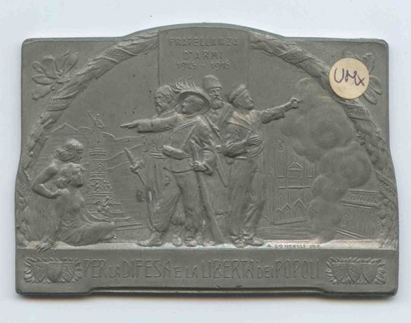 Brotherhood in Arms 1915-1916 Plaque...  (Militaria...)  - Auction Militaria, Medals and Orders of Chivalry - Bertolami Fine Art - Casa d'Aste
