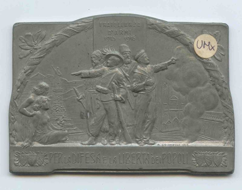 Placchetta Fratellanza D'armi 1915-1916