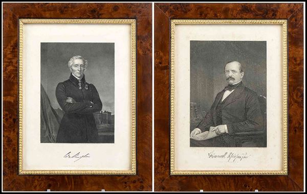Lot of two portraits: Sir Arthur Wellesley, 1st Duke of Wellington and Otto von...