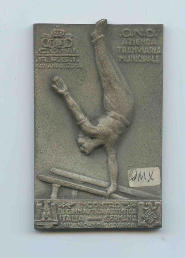 OND Municipal Tramway Company plaque...  (Miscellanea...)  - Auction Militaria, Medals and Orders of Chivalry - Bertolami Fine Art - Casa d'Aste