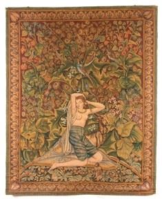 ERULO ERULI (Roma, 1854 - 1916) - Tapestry with odalisque