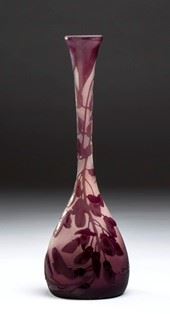 Vaso siliflore in vetro -  Émile Gallé (1846-1904) - Nancy...