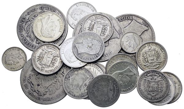 VENEZUELA. LOTTO MISTO DI BOLÍVARES VENEZUELANI - Ag. 200.00gr.