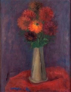 MARIO MAFAI - Vaso di fiori, 1954