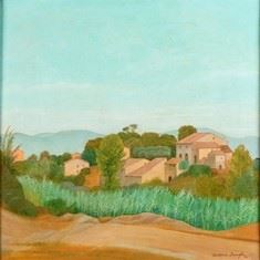 ANTONIO DONGHI (Roma, 1897 - 1963) - Paesaggio, 1940