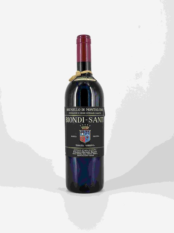 Tenuta il Greppo Biondi Santi, Brunello di Montalcino...  - Auction Vini e Distillati. Pregiati da Collezione e d'Annata. - Bertolami Fine Art - Casa d'Aste