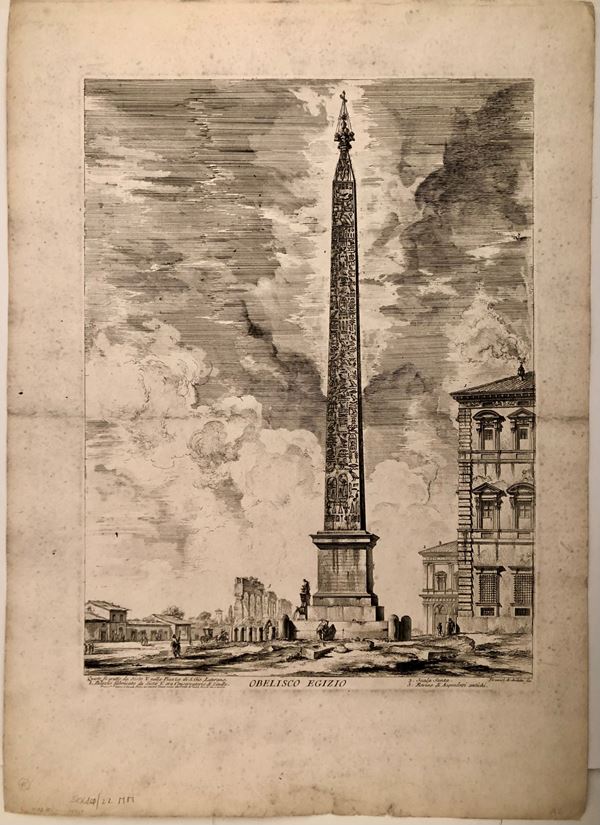 Giovanni Battista Piranesi - Obelisco Egizio...