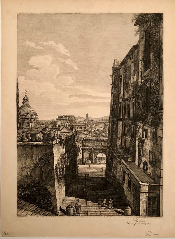 Veduta del Clivo Capitolino, 1822...