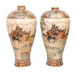 Coppia di vasi Imari Giapponesi - prima metà XX secolo...  - Auction Mobili, vetri Gallé, Tappeti e Oggetti d'arte dal XVII all'inizio del XX secolo - Bertolami Fine Art - Casa d'Aste