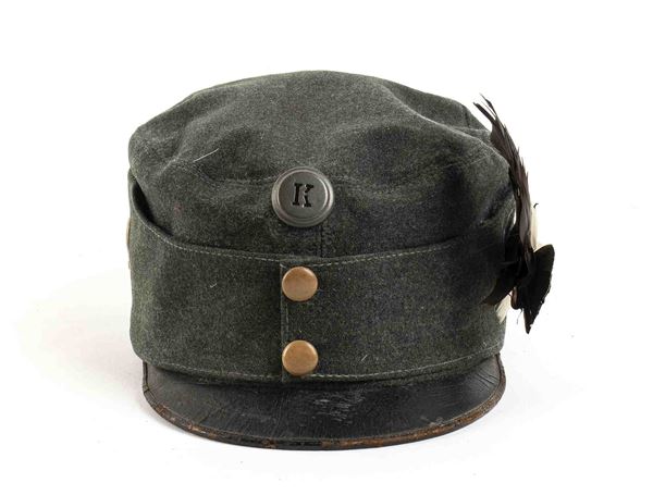 Grande Guerra
Splendido berretto da ufficiale delle truppe da montagna...