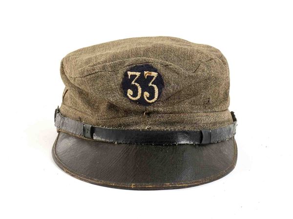 Great WarTroop fatigue cap of the 33rd Regiment. Infantry...